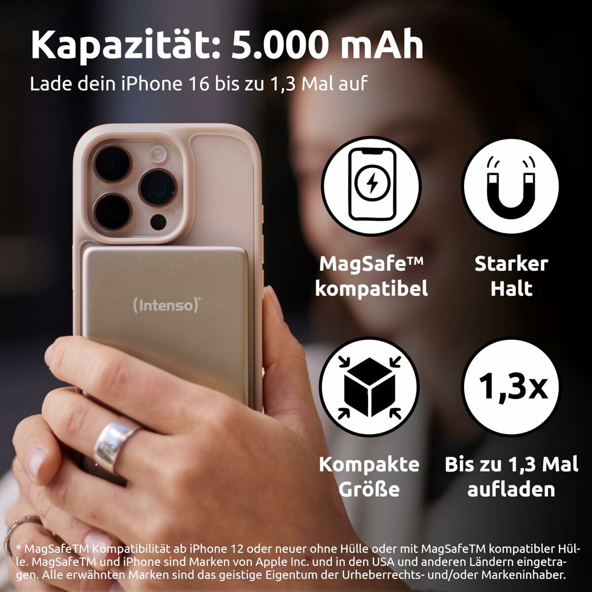 Powerbank INTENSO MW5000 MagSafe 5000 mAh Champagne-5