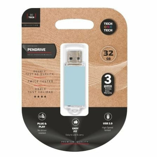 USB stick Tech One Tech TEC3010-32 Blue 32 GB-0